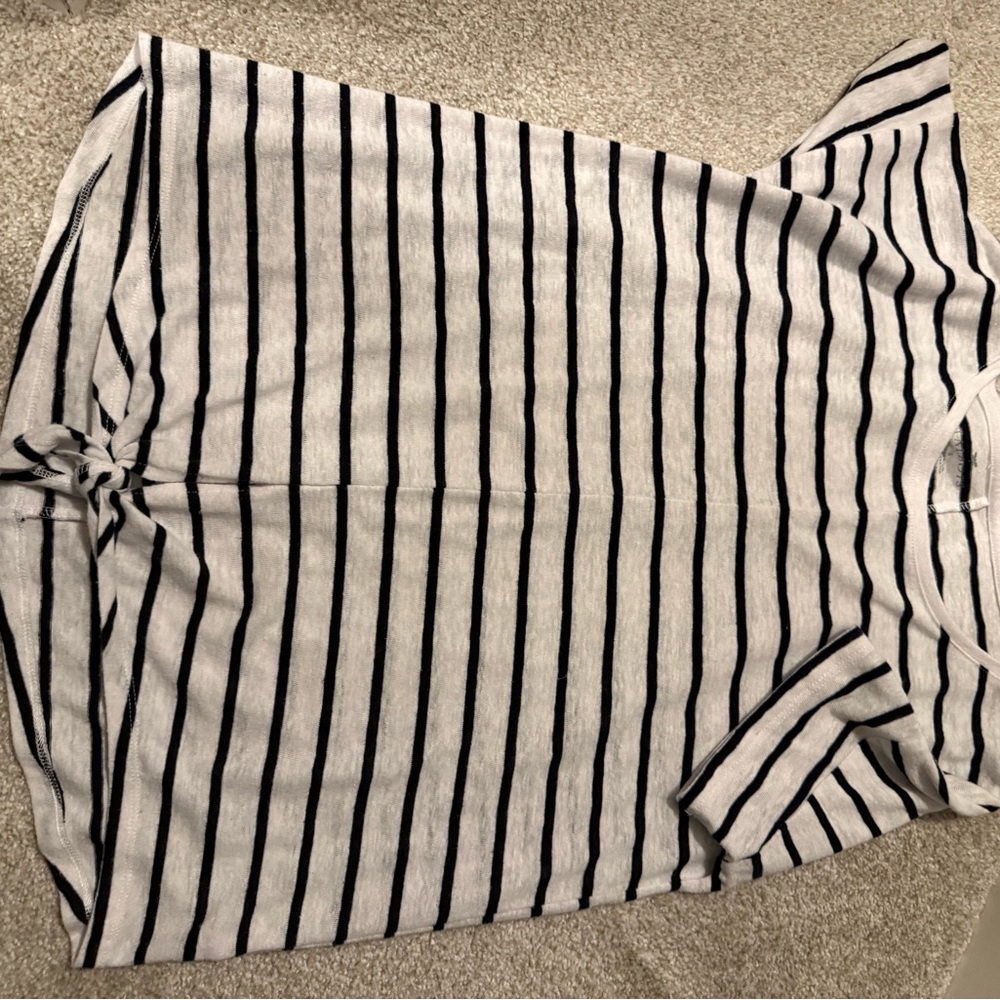 Striped Knot-Front Top